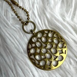 1.5" COACH Circle Script Fob Bag Charm Hang tag Hangtag